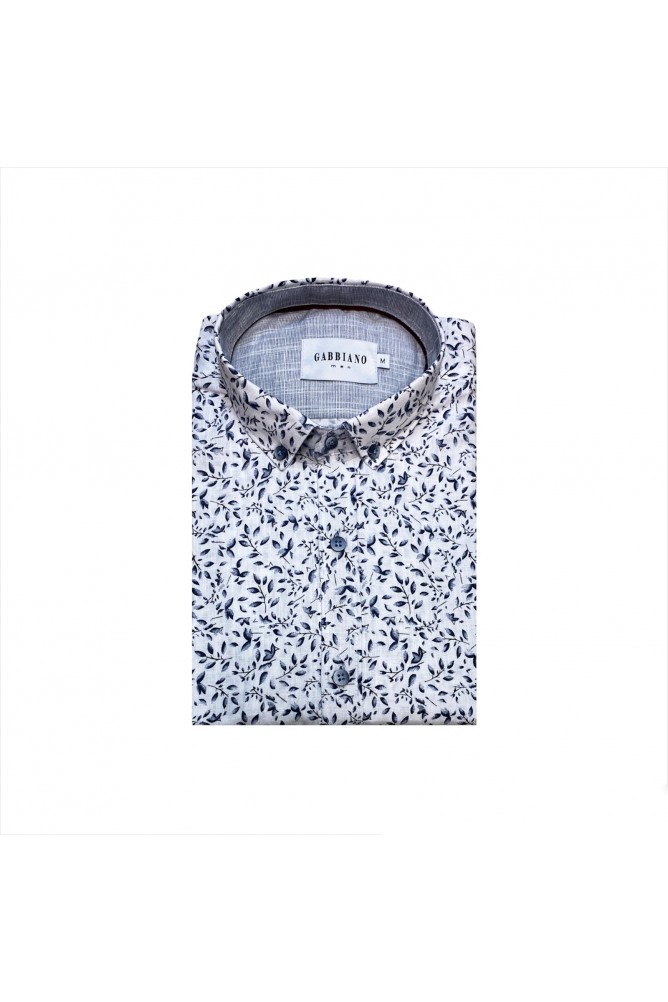 Longsleeve, down button shirt with floral print
