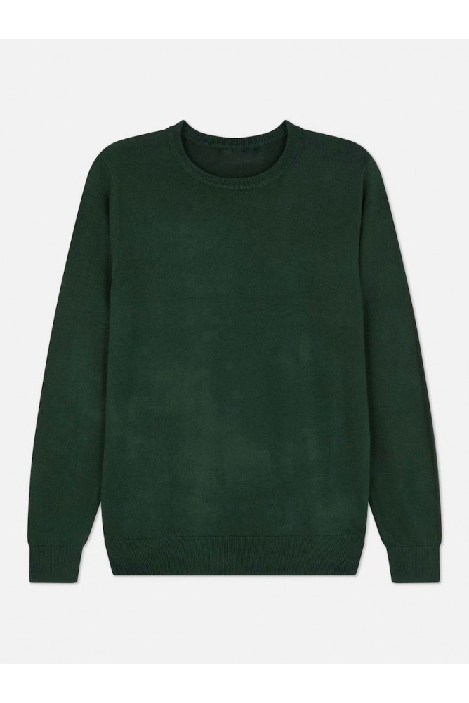 Dark green knitted jumper