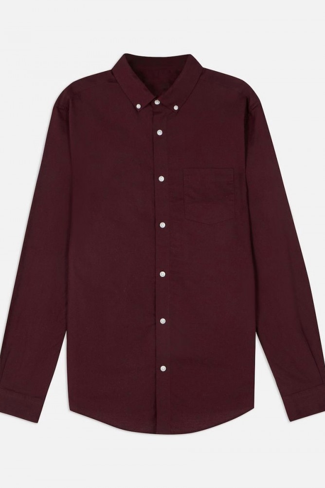 Burgundy long sleeve shirt