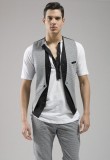 Grey double layered vest