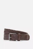 Plaited Square Buckle Belt in Brown