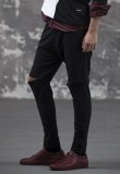 Joggers with cut knee