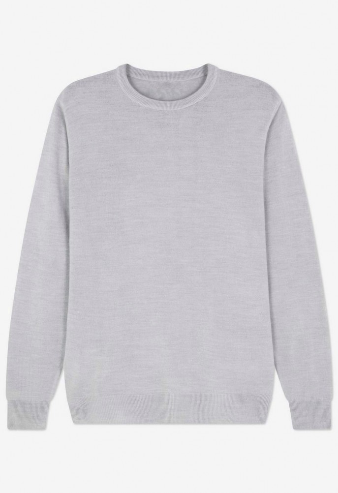 Light grey knitted jumper
