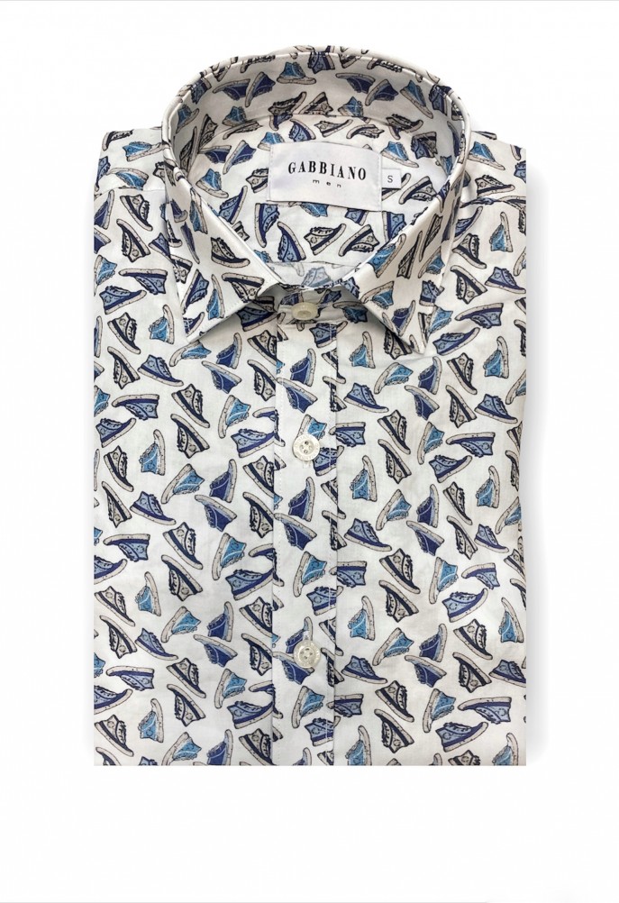 Shirt with sneaker print 